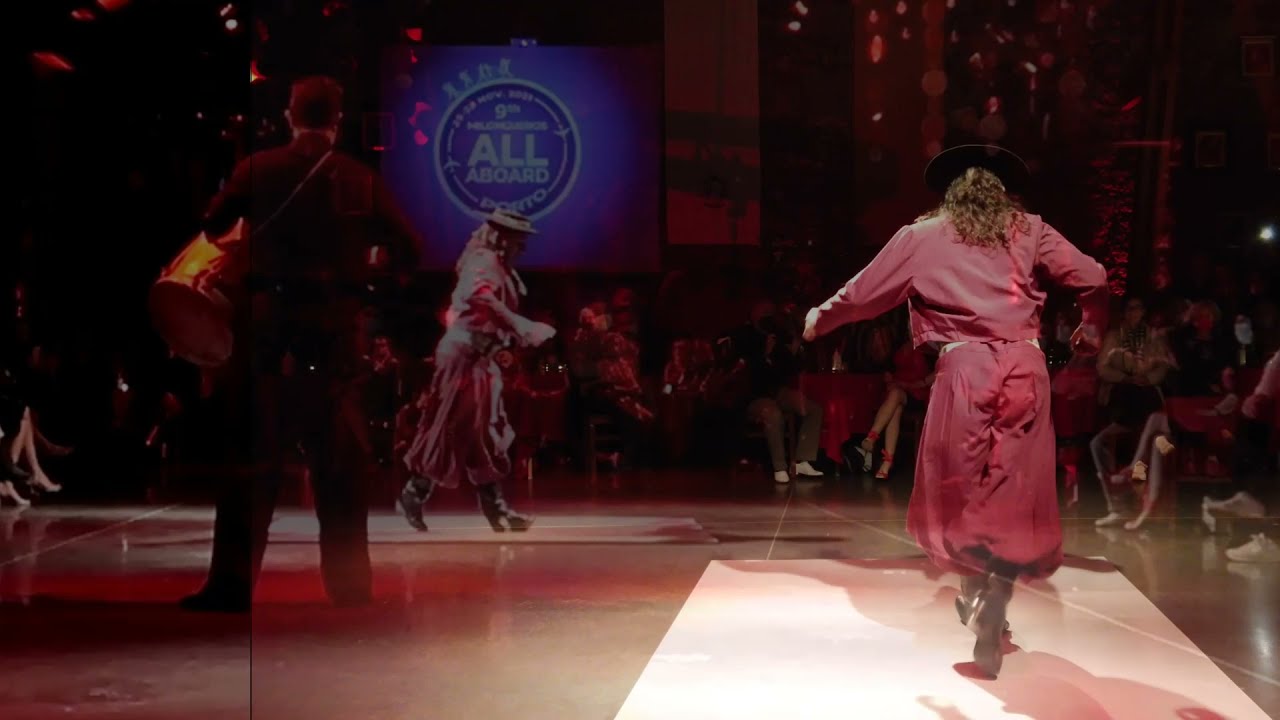 Folklore argentino - El zapateo de Roque Castellano en el 9° Milongueros All Aboard, Porto