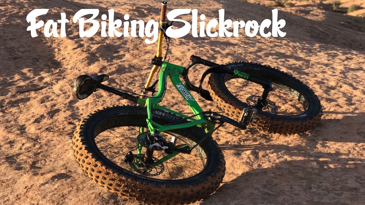 Fat Biking on Slick Rock Moab Utah