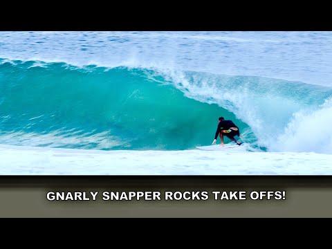 Gnarly Snapper Rocks Low Tide Take Offs!