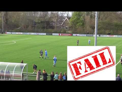 Fail/funny moments 1e helft JO13-1 vs KNVB dames Voetbal