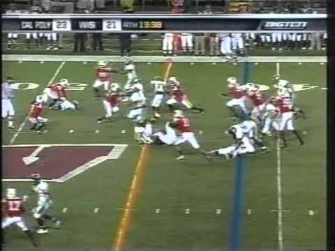 Jonathan Dally ALL runs/throws; Cal Poly at Wisconsin 2008
