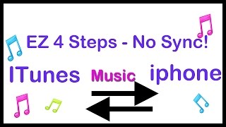 transfer music - itunes to iphone without sync!