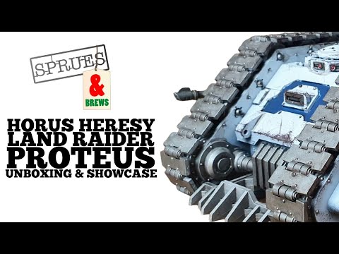 Plastic Land Raider Proteus Unboxing and Review - Warhammer The Horus Heresy
