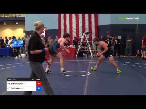 2018 FS WTT Challenge/UWW Juniors 86 Semi-Finals - Nino Bonaccorsi (Pitt) Vs. Owen Webster (GWC).m