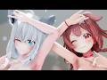 R18 MMD 白上フ〇キ 戌神こ〇ね キスキツネ 4K60fps