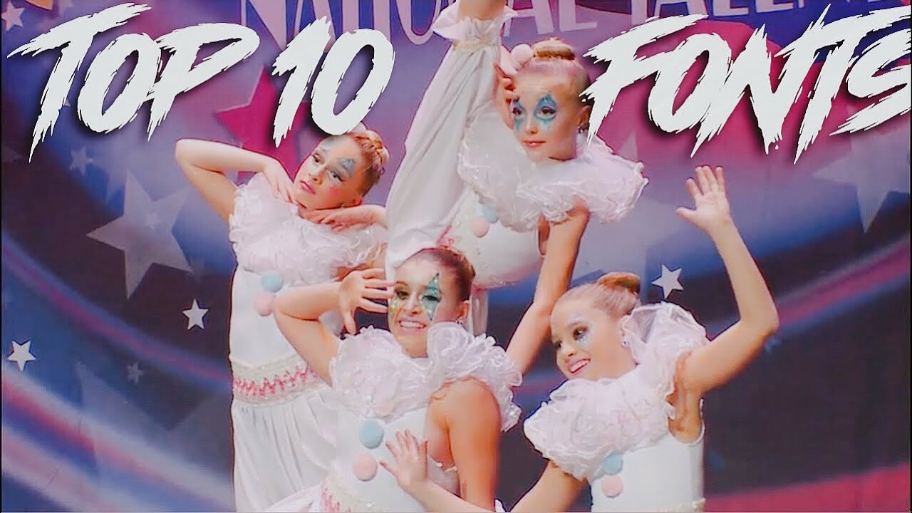 top 10 fonts | ultimate editing collab