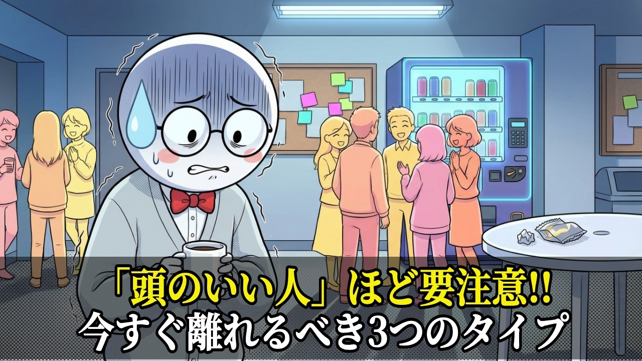 今すぐ離れるべき3つのタイプ「頭のいい人」ほど要注意!!