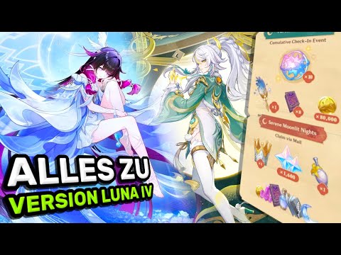 Columbina hat ALLE Mond-Reaktionen und neue Skins? Alles zu Version Luna IV | Genshin Impact Deutsch