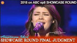 Shannon O'Hara sings Emotional Unconditionally Showcase Round Final Judgment American Idol 2018