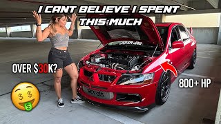 HOW MUCH DID I SPEND BUILDING MY 800HP EVO 8? TOTAL COST BREAK DOWN