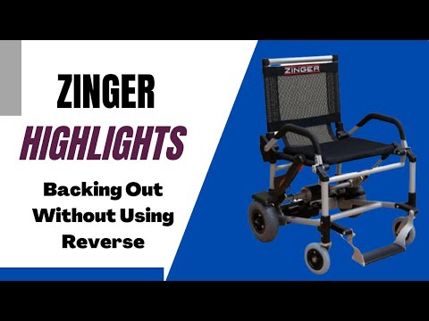 Journey Zinger Portable Folding Power Wheelchair Highlights: Backing Out Without Using Reverse