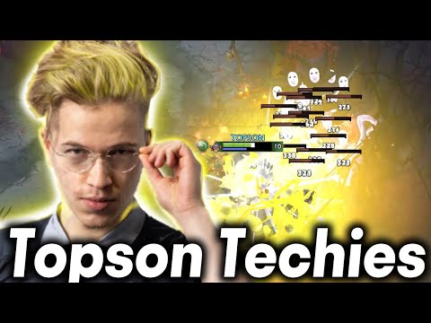 How Topson Play Techies! Next LEVEL farm speed🔥