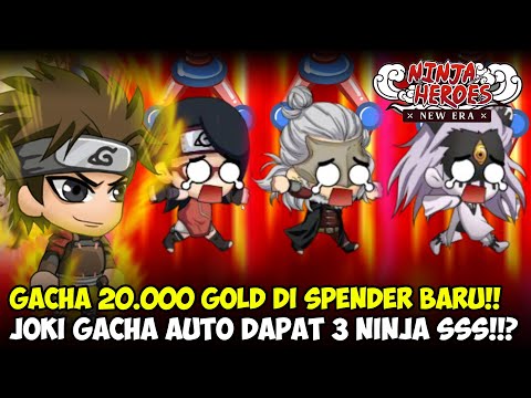 Gacha 20.000 Gold Di Event Spender UR Hiruzen Sarutobi!!? Panen 3 Ninja SSS!! | Ninja Heroes New Era