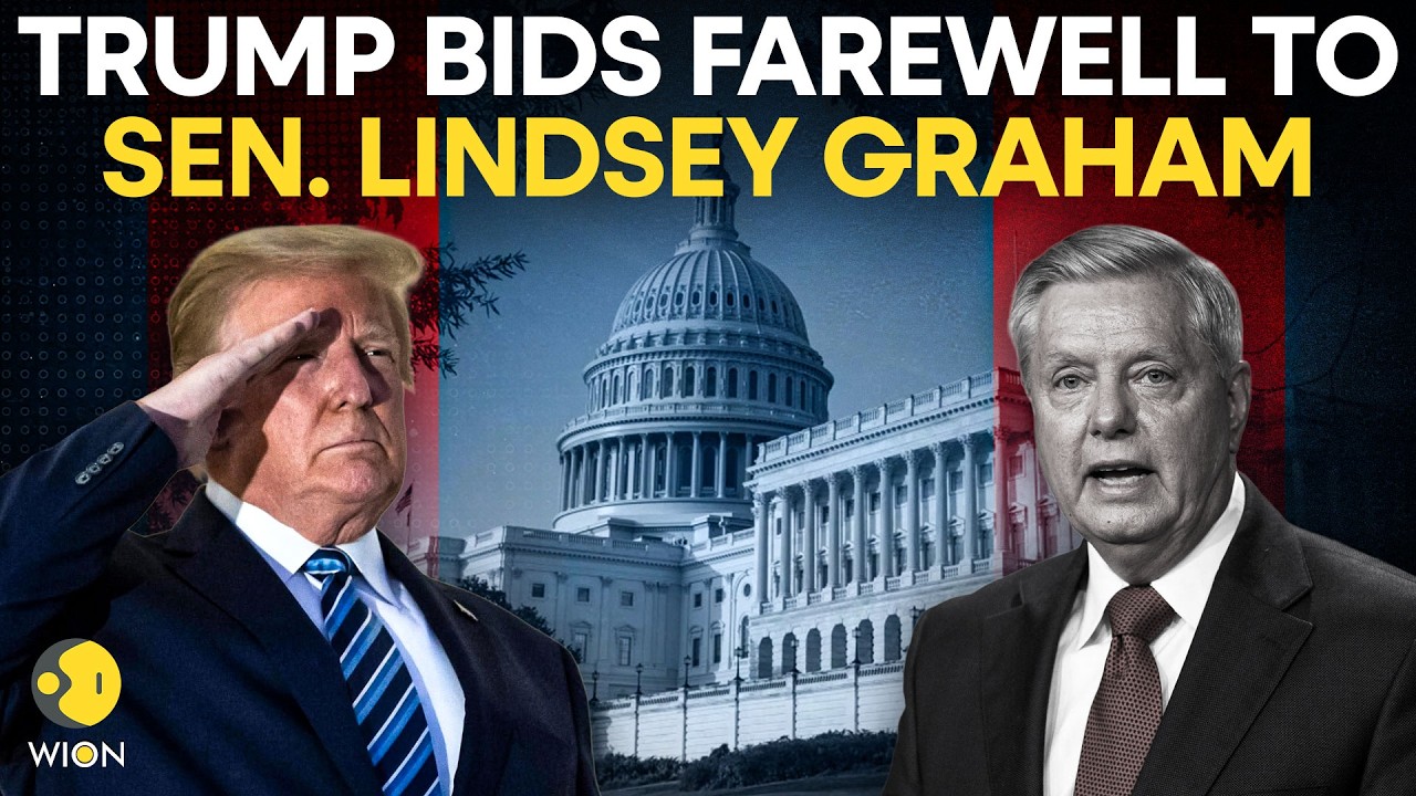 LIVE: US President Donald Trump Attends the Funeral for Senator Lindsey Graham | WION