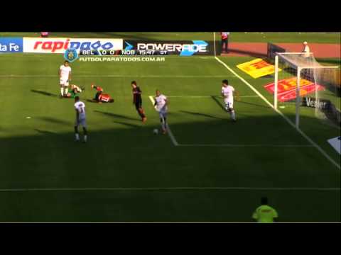 Gol de Maxi Rodríguez. Belgrano 0 - Newell's 1. Fecha 3. Torneo Final 2014. Fútbol Para Todos