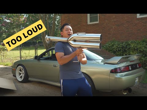 INSANELY Loud Blast Pipe Installed/Reviewed (ISR 240sx)