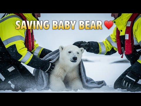 Rescue Team Race Against Time 🐻❄️ Saves Baby Polar Bear Under Snow