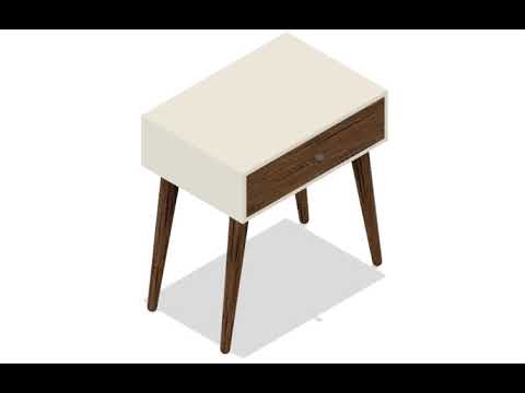 Autodesk Fusion 360 bedside table