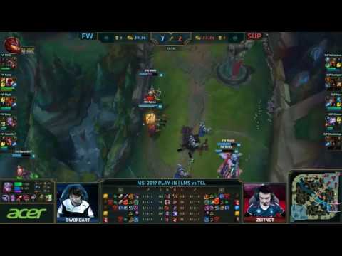 FW vs SUP Highlights Game 1 MSI 2017 Play In Round 2 Flash Wolves vs SuperMassive