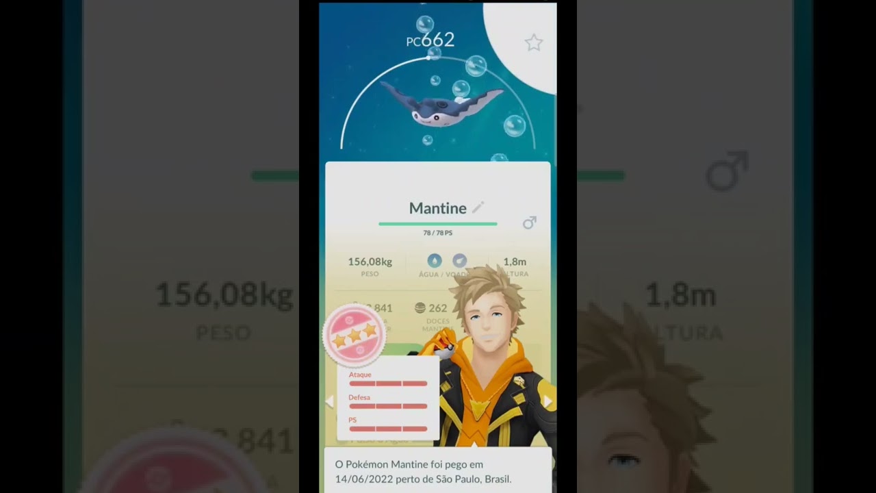 Mantine 100% (Hora do Holofote) Pokémon Go!!!