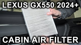 Lexus GX550 & Toyota Land Cruiser (2024-2025): Cabin Air Filter Replacement.