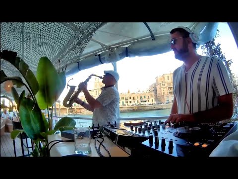 Saxophone Chillout Jazzy Deep House Dj Live Set - Malta Island