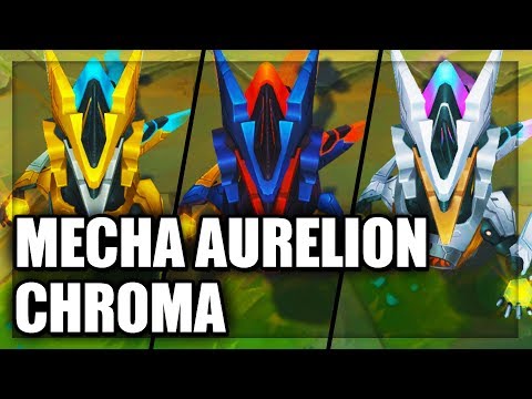 All Mecha Aurelion Sol Chroma Skins Spotlight (League of Legends)