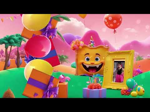 Colorful Fun Birthday Party Invitation Product ID BD1003