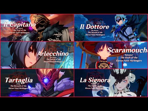 ALL Fatui Harbingers Introduction (Version 5.0) | Genshin Impact