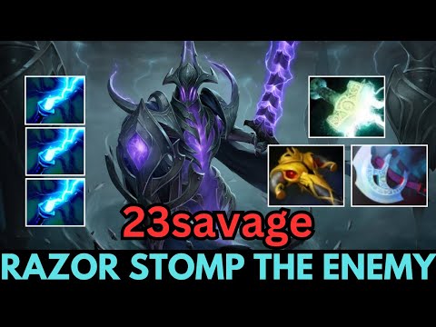 23savage [Razor] Hard Carry Stomp the Enemy Dota 2
