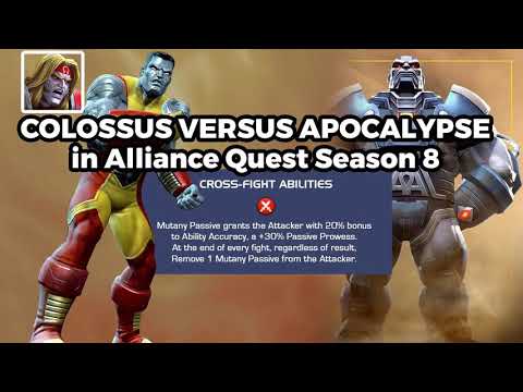 Colossus vs Apocalypse boss solo in Map 5 Alliance Quest Season 8 - MCOC