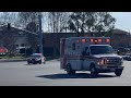 (CHP YELP!) Falck Ambulance & CHP Charger Responding Code 3