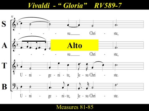 Vivaldi - Gloria - RV589  - 7 Domine Fili - Alto