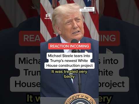 Michael Steele tears into Trump's newest White House construction project
