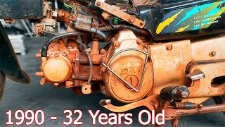 Full Restoration Abadoned Old Motorcycle 1990 SYM Angel Hi Engine Part1
