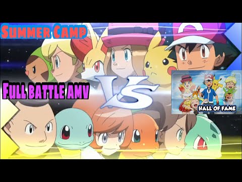 Pokemon XY [AMV] || Ash Serena Clemont VS Tierno Trevor Shauna || Full Battle AMV 🤩