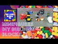 DIY CREATIVE EDUCATIONAL BLOCKS FOR KIDS BUILDING BLOCKS TOYS AIRPLANE HELICOPTER WALL E