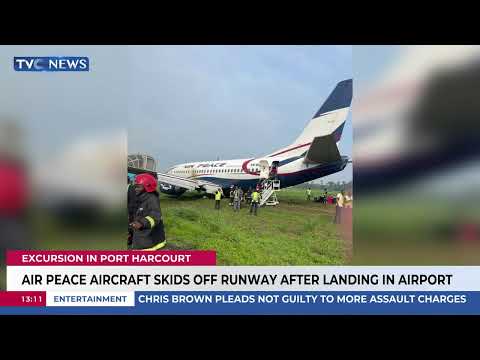 Air Peace Aircraft Skids Off Runway After Landing In Airport