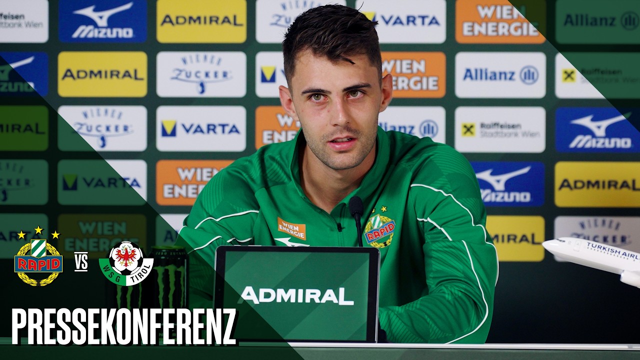 Pressekonferenz vor dem Spiel gegen WSG Tirol