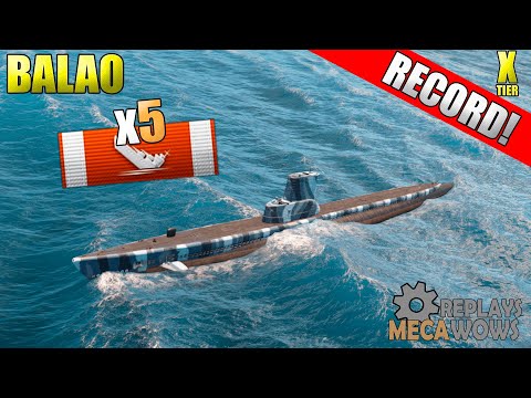 SUBMARINE Balao 5 Kills & 111k Damage | World of Warships Gameplay 4k