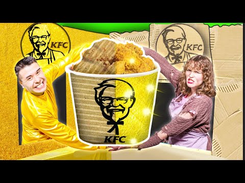 RICH VS BROKE KFC | WE OPEN AT HOME FRIED CHICKEN DRIVE THRU RESTAURANT BY SWEEDEE