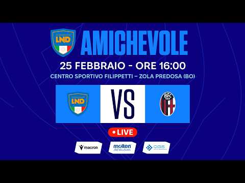 RAPPRESENTATIVE 2025-2026 | UNDER 15 LND-BOLOGNA U15 | LIVE