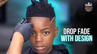 🔥 Blurry Drop Fade with Design: Step-by-Step Barber Tutorial || Legacy Lamont