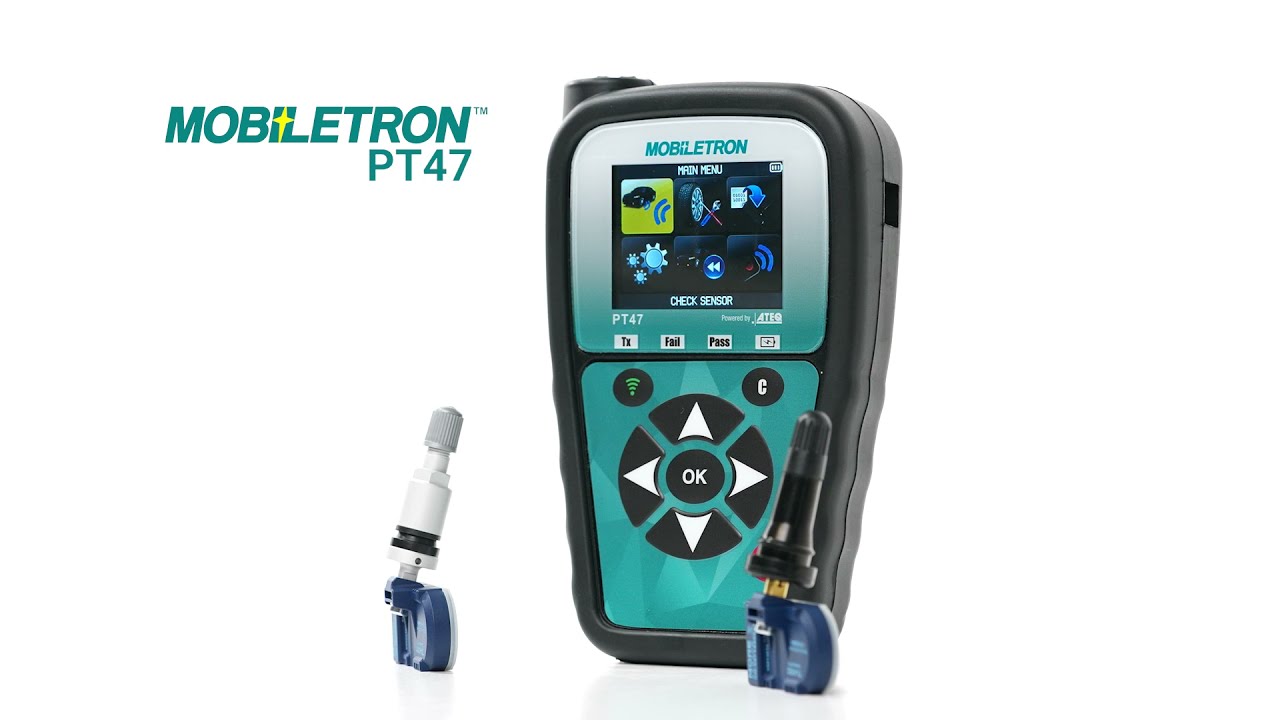 MORESENSOR TPMS Solution - Universal Sensor + MOBILETRON PT47 all-in-one Service Scanner Programmer