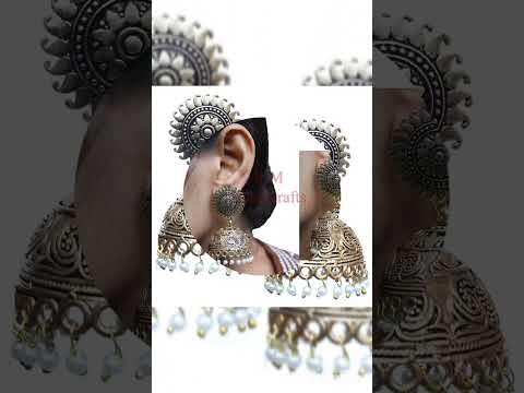 German silver Elegant Earrings with Pearl for Women