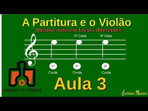 A Partitura e o Violão Aula 3 - Violão para Todos
