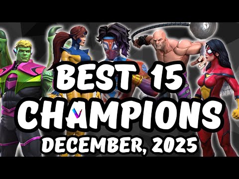 The Best 15 Champions in MCoC - Vega's Champion Top 10 Series - December 2025