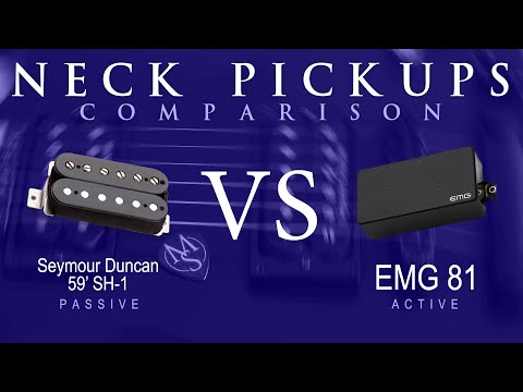 Seymour Duncan 59' SH-1 vs EMG 81 - Neck Pickup Guitar Tone Comparison Demo