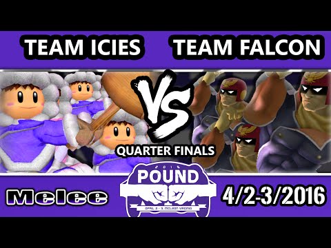 Pound 2016 - Team Ice Climbers Vs. Team Captain Falcon - Mono-Character Crews - SSBM