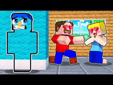 Invisible Prank on Daddy in Minecraft!